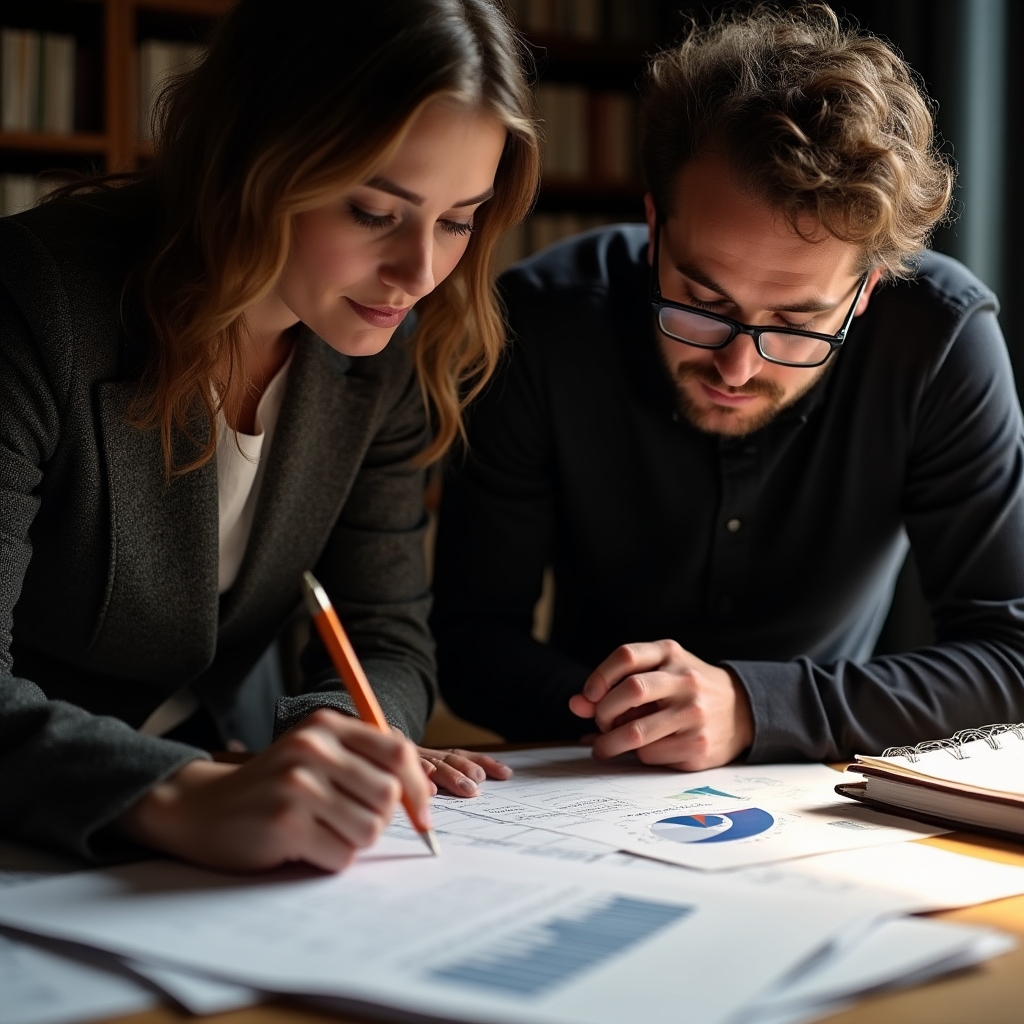 Visluce founding team in a working session