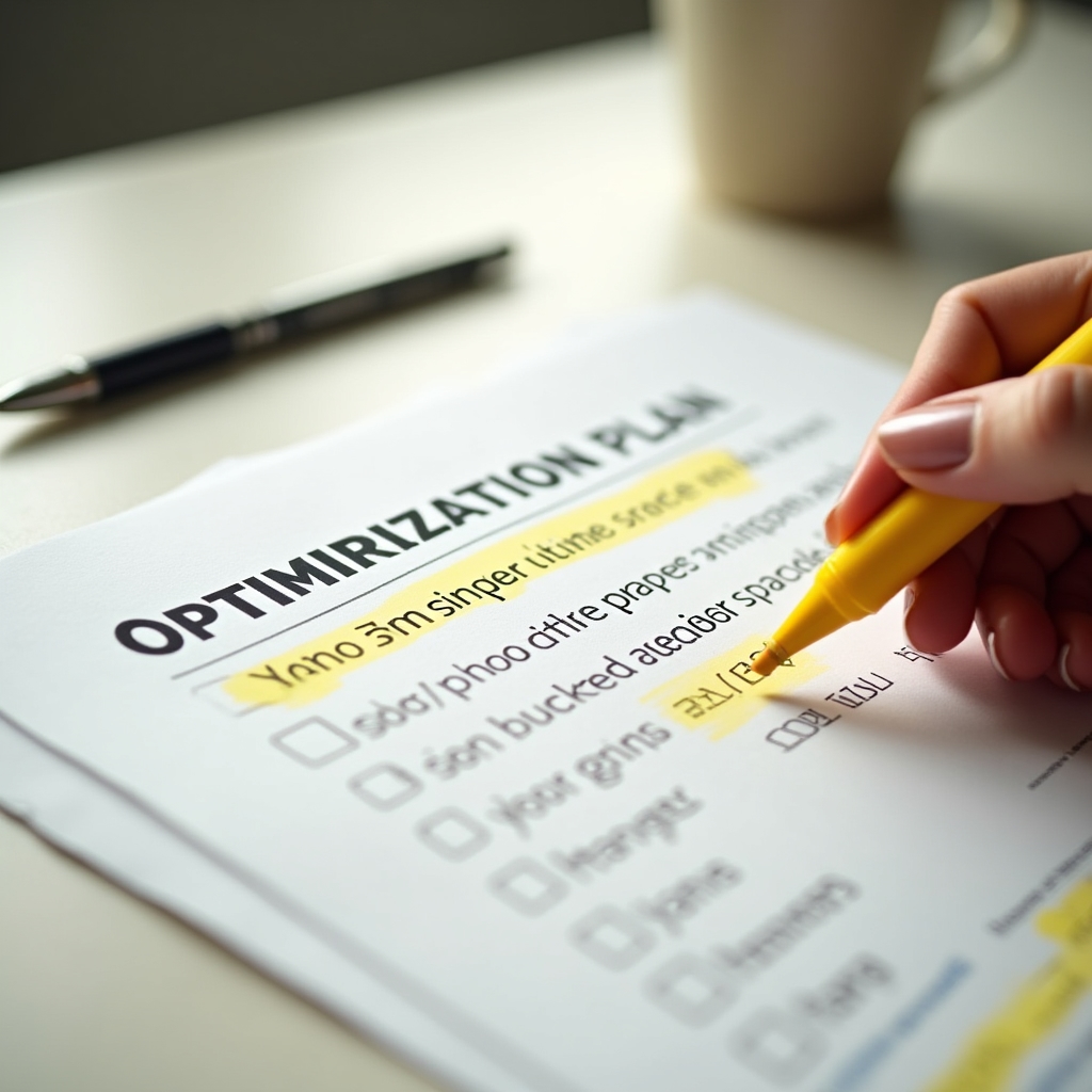 Revisión de documento de plan de optimización